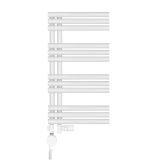 Grzejnik łazienkowy hybrydowy Zodiak 737x400 biały mat SAMBA