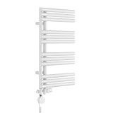 Grzejnik łazienkowy hybrydowy Zodiak 737x400 biały mat SAMBA