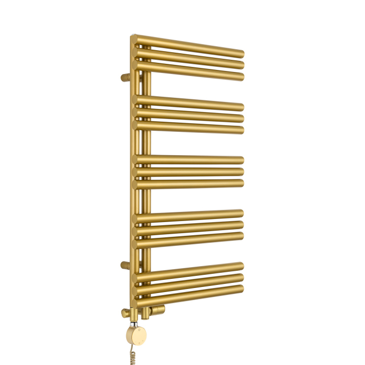 Grzejnik łazienkowy hybrydowy Zodiak 942x500 złoty RUMBA