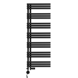 Grzejnik łazienkowy hybrydowy Zodiak 1352x500 czarny RUMBA