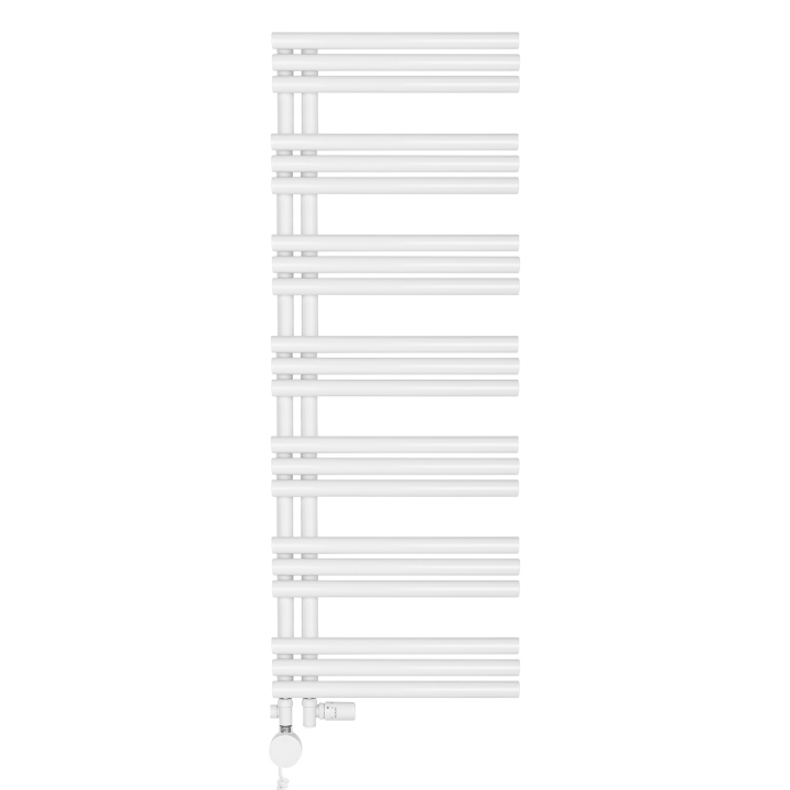 Grzejnik łazienkowy hybrydowy Zodiak 1352x500 biały mat SAMBA