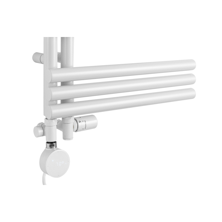 Grzejnik łazienkowy hybrydowy Zodiak 1352x500 biały mat RUMBA