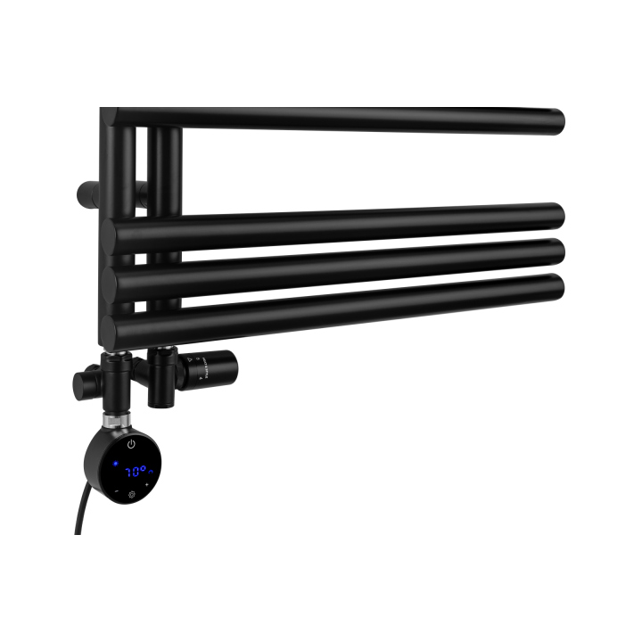 Grzejnik łazienkowy hybrydowy Zodiak 1557x600 czarny RUMBA