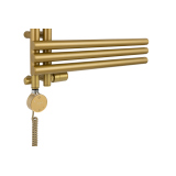 Grzejnik łazienkowy hybrydowy Zodiak 1557x600 złoty RUMBA