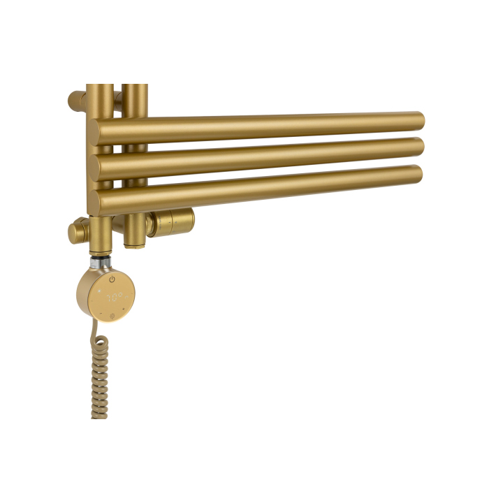 Grzejnik łazienkowy hybrydowy Zodiak 1557x600 złoty RUMBA