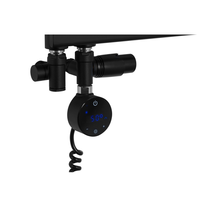 Grzejnik łazienkowy hybrydowy UCR-900x500 czarny RUMBA