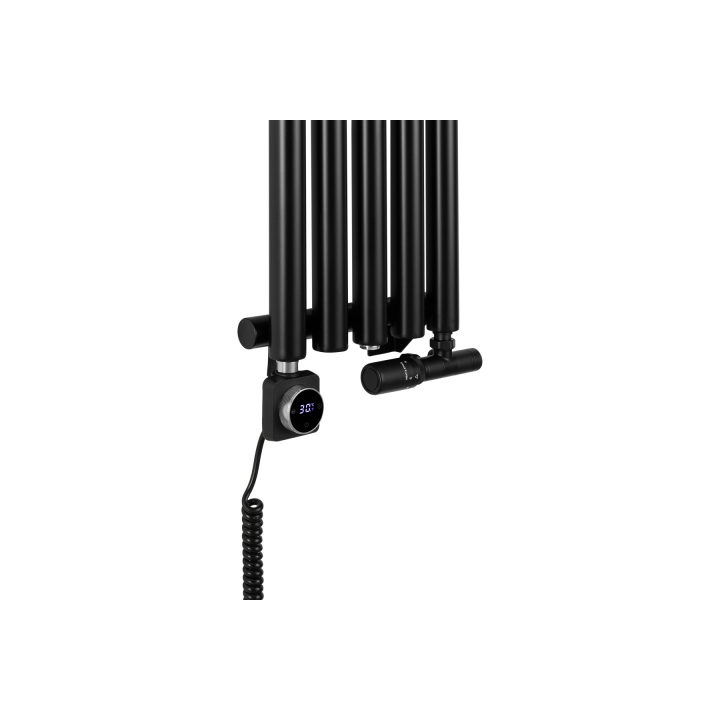 Grzejnik dekoracyjny hybrydowy Gilda GD1E 1600x295 czarny SQUARE