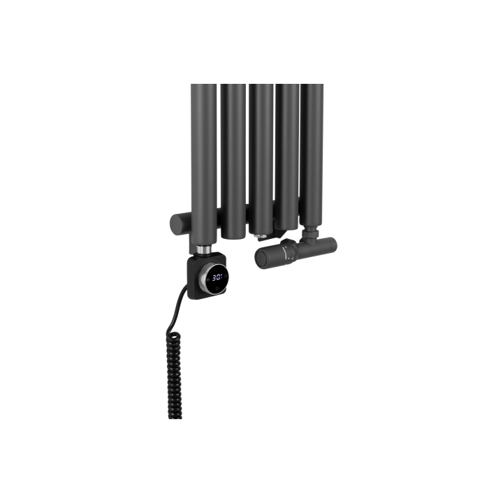 Grzejnik dekoracyjny hybrydowy Gilda GD1E 1600x295 grafit SQUARE