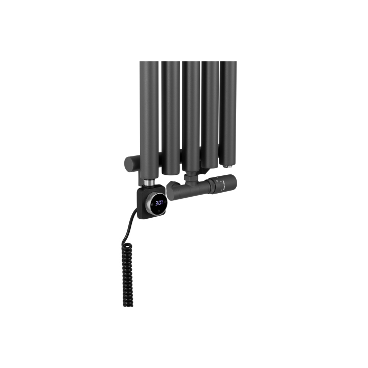 Grzejnik dekoracyjny hybrydowy Gilda GD1E 1600x295 grafit SQUARE