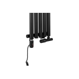 Grzejnik dekoracyjny hybrydowy Gilda GD1E 1800x295 czarny TANGO