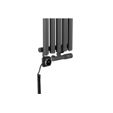 Grzejnik dekoracyjny hybrydowy Gilda GD1E 1800x295 grafit SQUARE