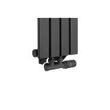 Grzejnik dekoracyjny Judy JD1 1600x236 grafit