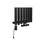 Grzejnik dekoracyjny hybrydowy Gilda GD1E 1800x413 czarny TANGO