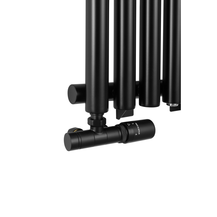 Grzejnik dekoracyjny hybrydowy Gilda GD1E 1800x413 czarny SQUARE