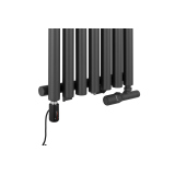 Grzejnik dekoracyjny hybrydowy Gilda GD1E 1800x413 grafit TANGO