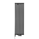 Grzejnik dekoracyjny hybrydowy Gilda GD1E 1800x531 czarny TANGO