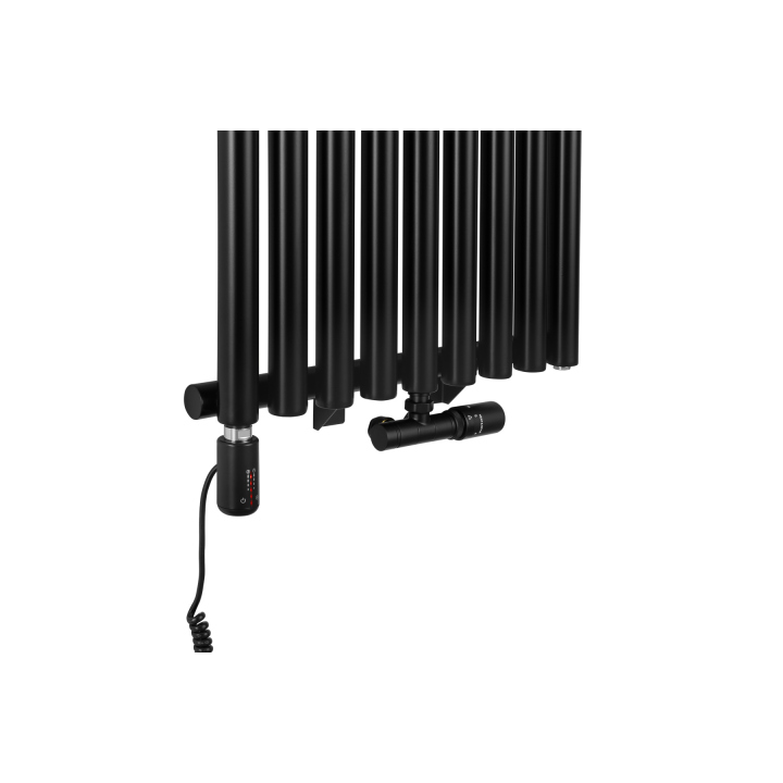 Grzejnik dekoracyjny hybrydowy Gilda GD1E 1800x531 czarny TANGO