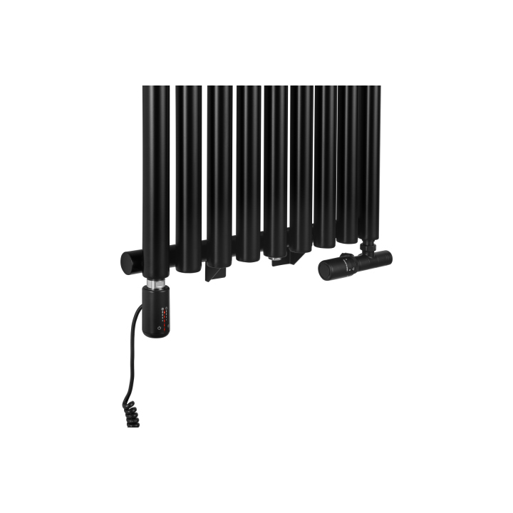 Grzejnik dekoracyjny hybrydowy Gilda GD1E 1800x531 czarny TANGO