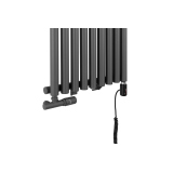 Grzejnik dekoracyjny hybrydowy Gilda GD1E 1800x531 grafit TANGO