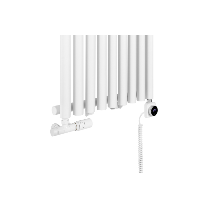 Grzejnik dekoracyjny hybrydowy Gilda GD1E 1800x531 biały SQUARE