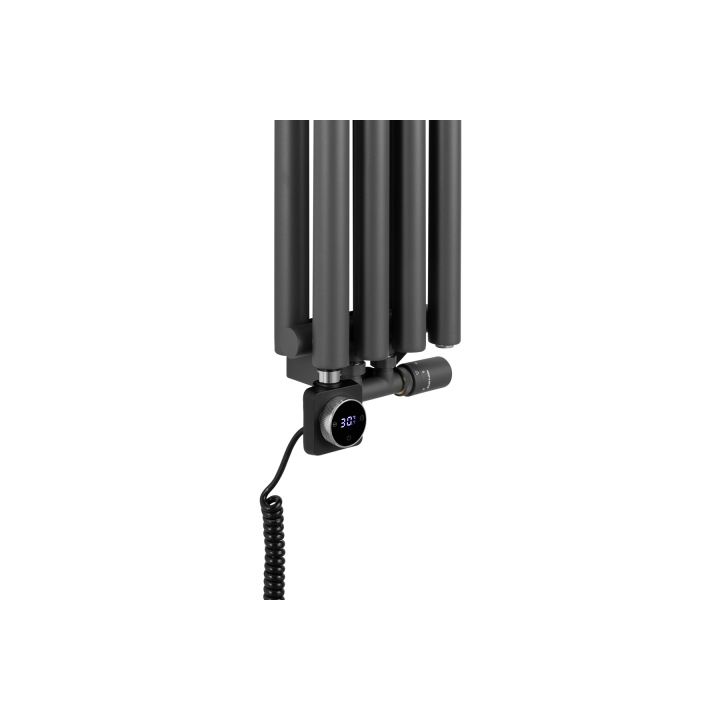 Grzejnik dekoracyjny hybrydowy Gilda GD2E 1800x236 grafit SQUARE