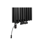 Grzejnik dekoracyjny hybrydowy Gilda GD2E 1800x472 czarny TANGO