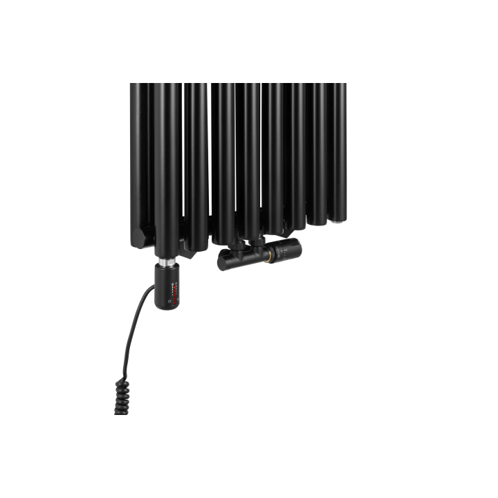 Grzejnik dekoracyjny hybrydowy Gilda GD2E 1800x472 czarny TANGO