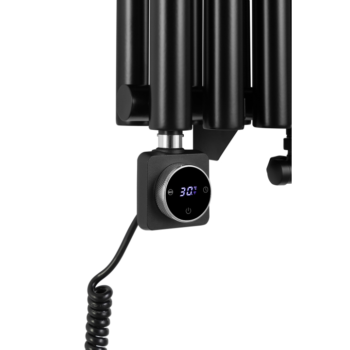 Grzejnik dekoracyjny hybrydowy Gilda GD2E 1800x472 czarny SQUARE