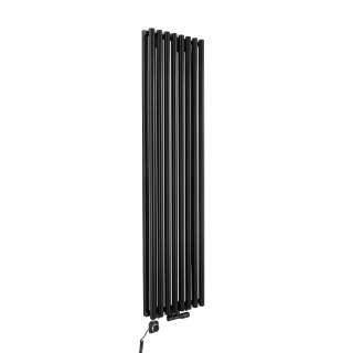 Grzejnik dekoracyjny hybrydowy Gilda GD2E 1800x472 czarny SQUARE