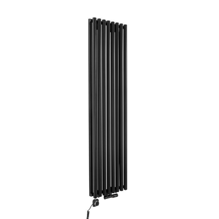 Grzejnik dekoracyjny hybrydowy Gilda GD2E 1800x472 czarny SQUARE