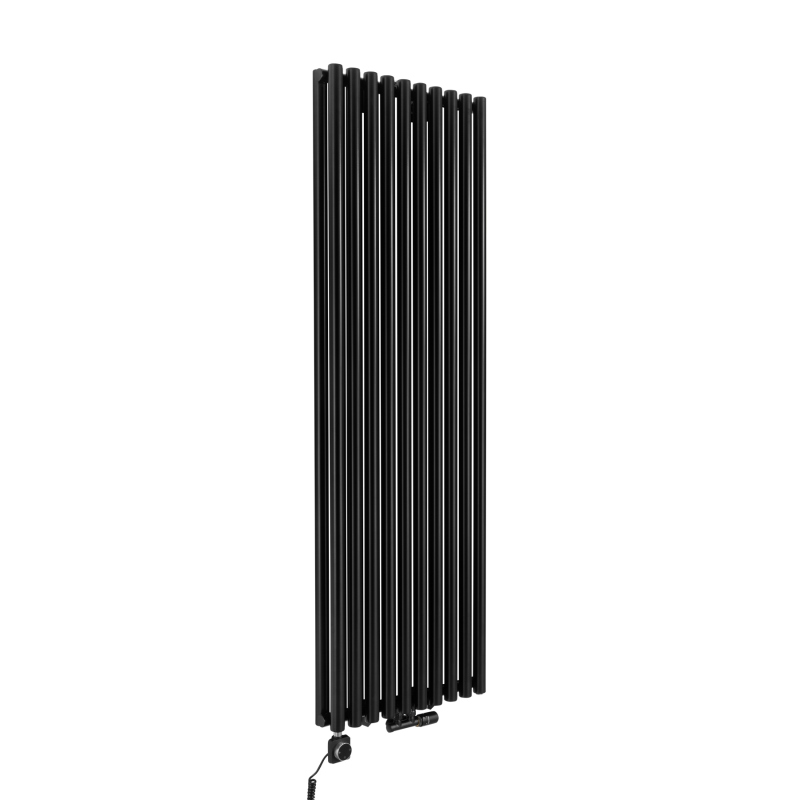 Grzejnik dekoracyjny hybrydowy Gilda GD2E 1800x590 czarny SQUARE