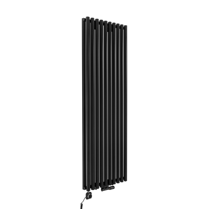 Grzejnik dekoracyjny hybrydowy Gilda GD2E 1800x590 czarny SQUARE