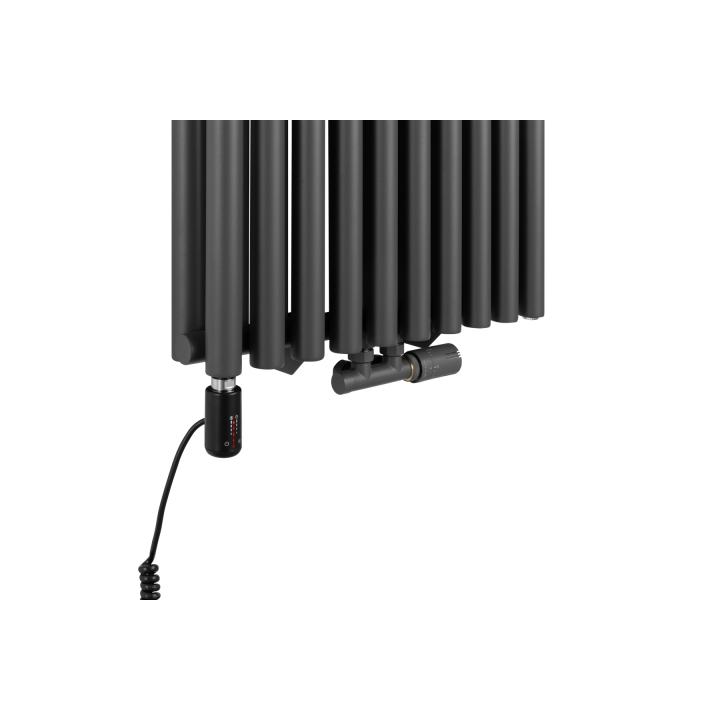 Grzejnik dekoracyjny hybrydowy Gilda GD2E 1800x590 grafit TANGO