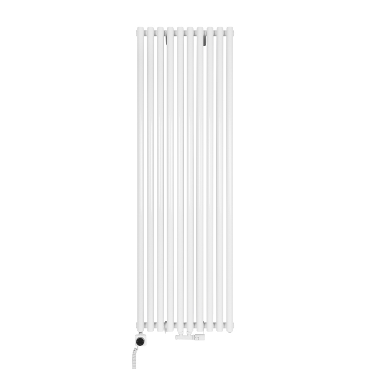 Grzejnik dekoracyjny hybrydowy Gilda GD2E 1800x590 biały SQUARE