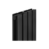 Grzejnik dekoracyjny hybrydowy Wanted WD2E 1800x272 czarny SQUARE