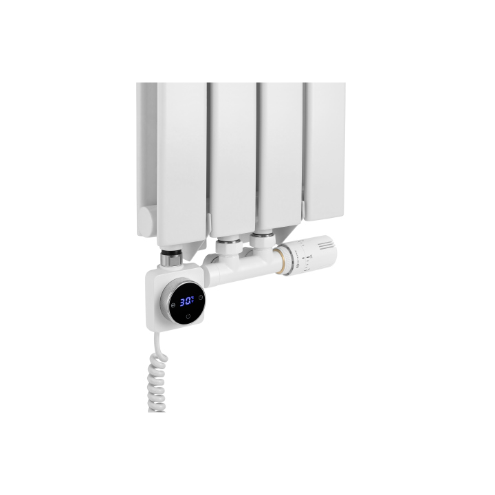 Grzejnik dekoracyjny hybrydowy Wanted WD2E 1800x272 biały SQUARE