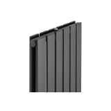 Grzejnik dekoracyjny hybrydowy Wanted WD2E 1800x408 grafit SQUARE