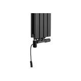 Grzejnik dekoracyjny hybrydowy Judy JD2E 1600x236 grafit SQUARE