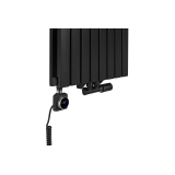 Grzejnik dekoracyjny hybrydowy Judy JD2E 1600x472 czarny TANGO