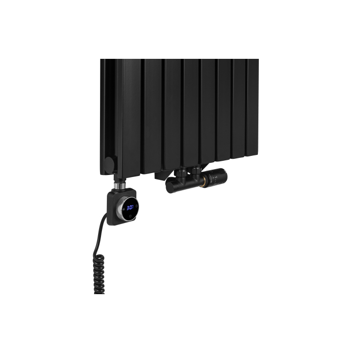Grzejnik dekoracyjny hybrydowy Judy JD2E 1600x472 czarny TANGO