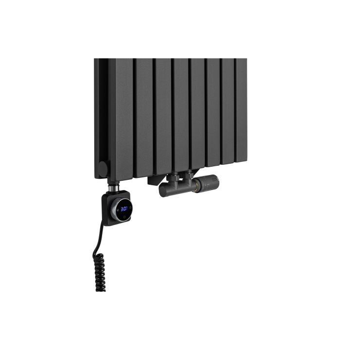 Grzejnik dekoracyjny hybrydowy Judy JD2E 1600x472 grafit TANGO