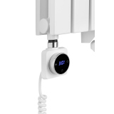 Grzejnik dekoracyjny hybrydowy Judy JD2E 1600x472 biały SQUARE