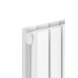 Grzejnik dekoracyjny hybrydowy Judy JD2E 1600x472 biały SQUARE