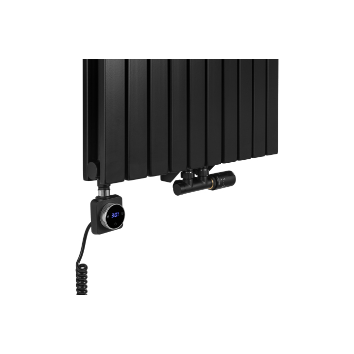 Grzejnik dekoracyjny hybrydowy Judy JD2E 1600x590 czarny TANGO