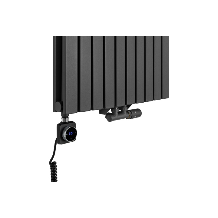 Grzejnik dekoracyjny hybrydowy Judy JD2E 1600x590 grafit TANGO