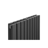 Grzejnik dekoracyjny hybrydowy Judy JD2E 1600x590 grafit TANGO