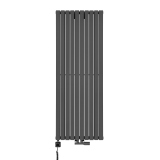 Grzejnik dekoracyjny hybrydowy Judy JD2E 1600x590 grafit SQUARE