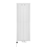 Grzejnik dekoracyjny hybrydowy Judy JD2E 1600x590 biały SQUARE