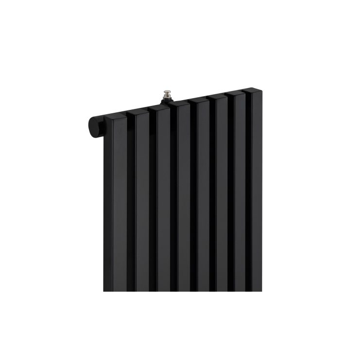 Grzejnik dekoracyjny hybrydowy Nomad ND1E 1800x360 czarny SQUARE