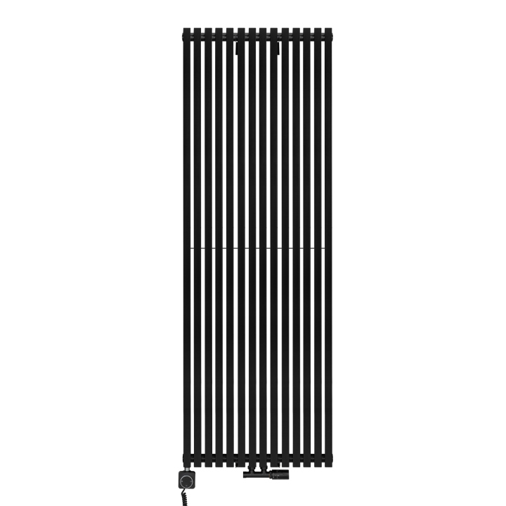 Grzejnik dekoracyjny hybrydowy Nomad ND1E 1800x630 czarny SQUARE